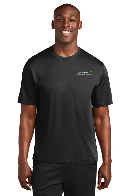 Unisex Performance Short Sleeve Tee-Black or Silver