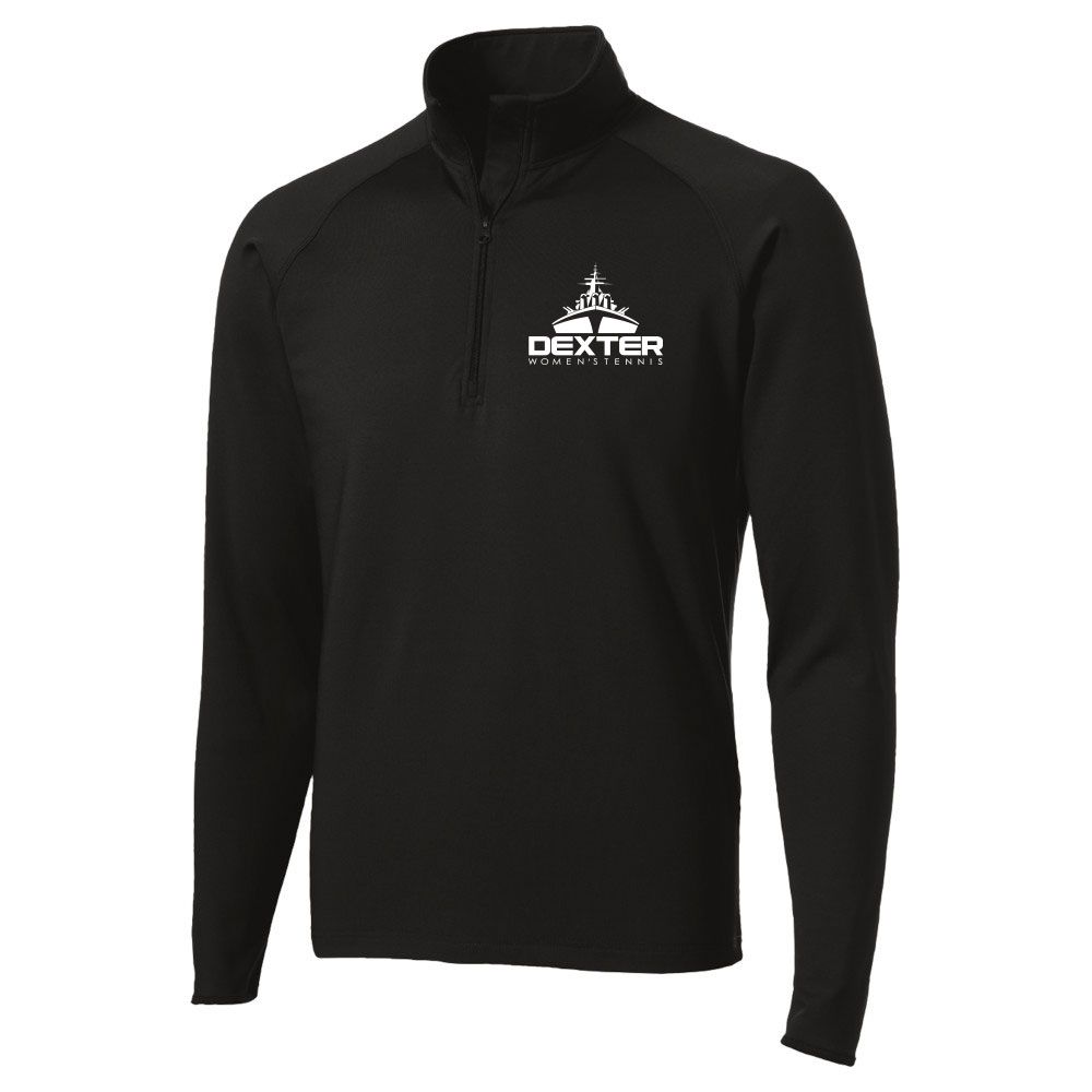 Sport-Tek Stretch 1/2-Zip Pullover- Black Sport-Tek Stretch 1/2-Zip Pullover- Black