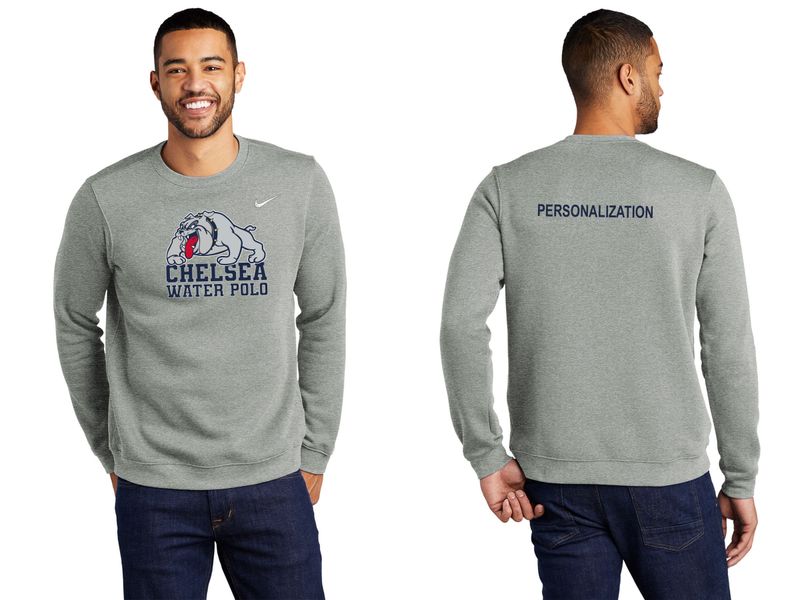 Nike Cotton Crew Neck Sweatshirt -Grey, Navy