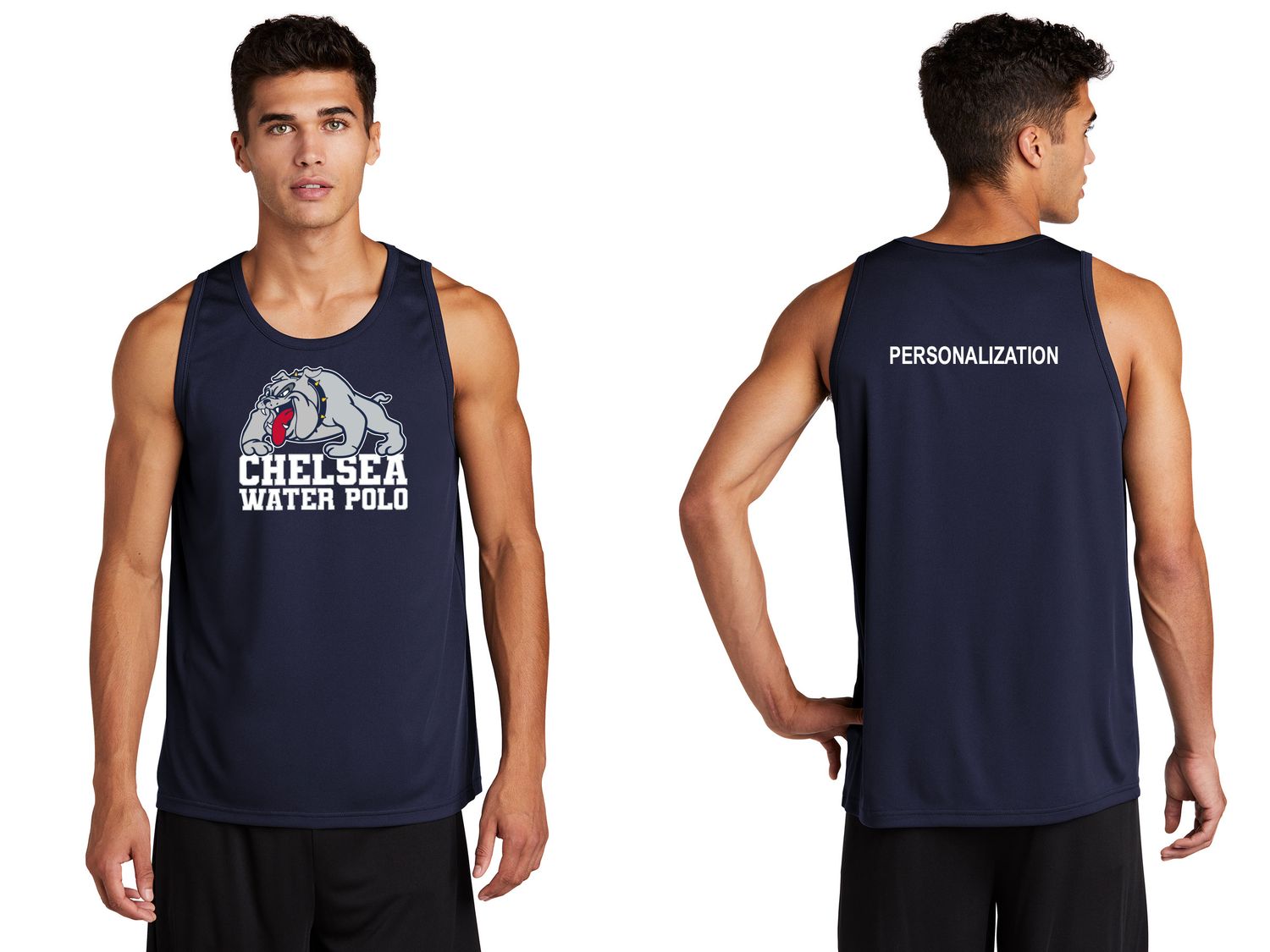 Adult Performance Tank- Iron Grey, Navy