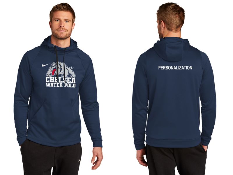 Adult Nike Therma-FIT Pullover Fleece Hoodie- Navy