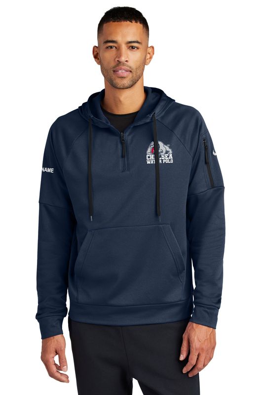 TEAM GEAR: Nike Therma-FIT Pocket 1/4-Zip Fleece Hoodie- Navy