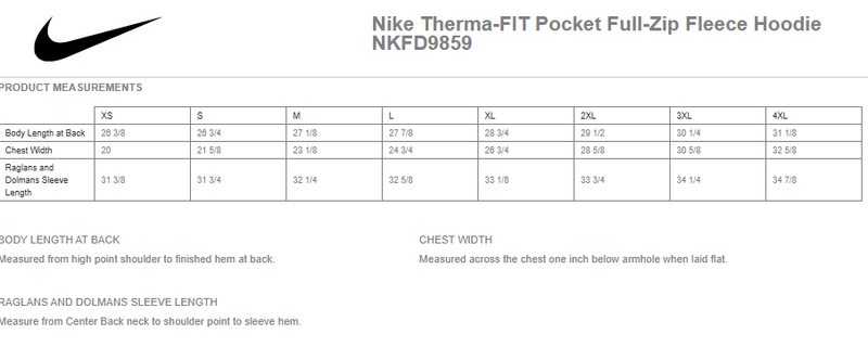 Nike Therma-FIT Pocket Full-Zip Fleece Hoodie- Navy, Charcoal Heather