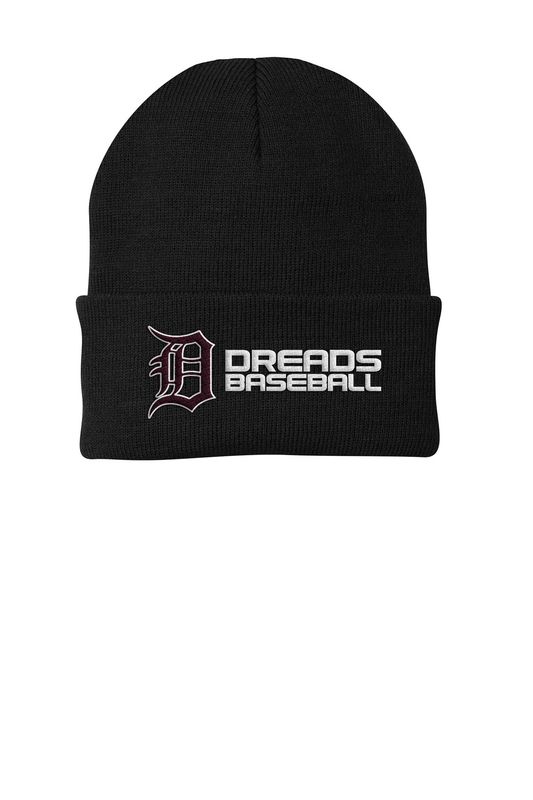 Knit Cap- Maroon, Black, White