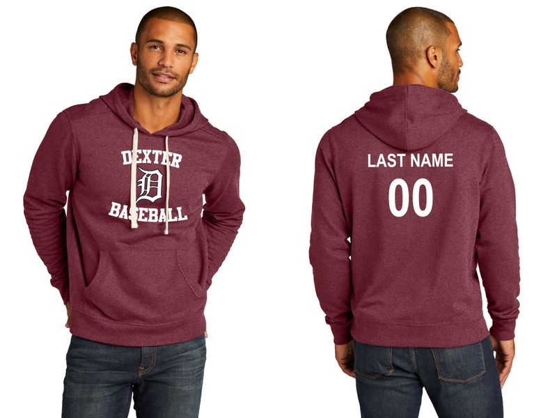 Unisex Re-Fleece Hoodie- Black, Maroon