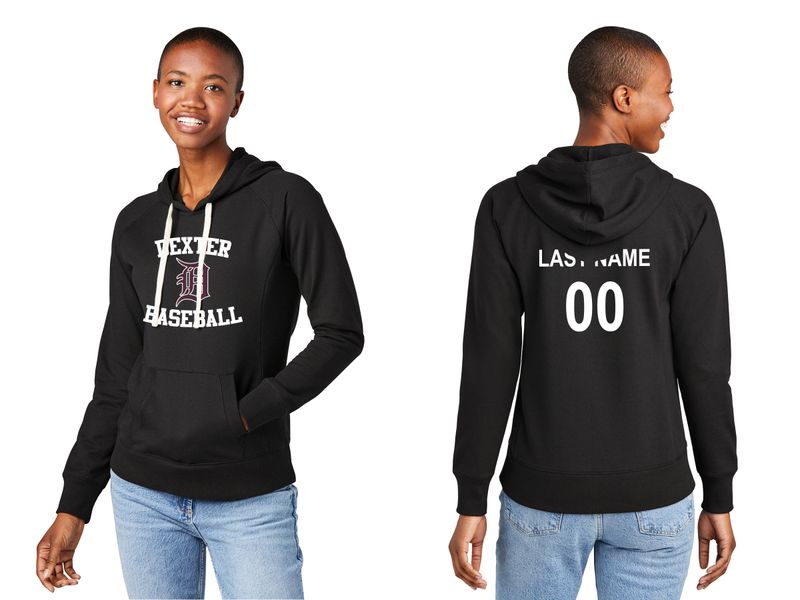 Women's Re-Fleece Hoodie- Black, Maroon
