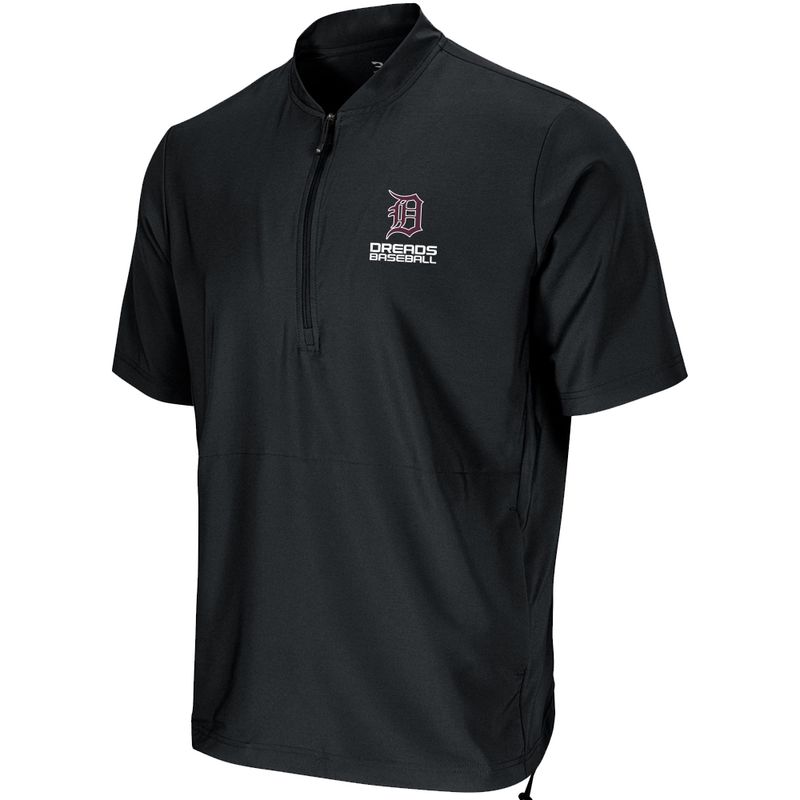 Sport-Tek Repeat 1/2-Zip Short Sleeve Jacket- Black