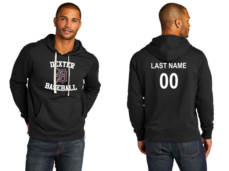 Unisex Re-Fleece Hoodie- Black, Maroon