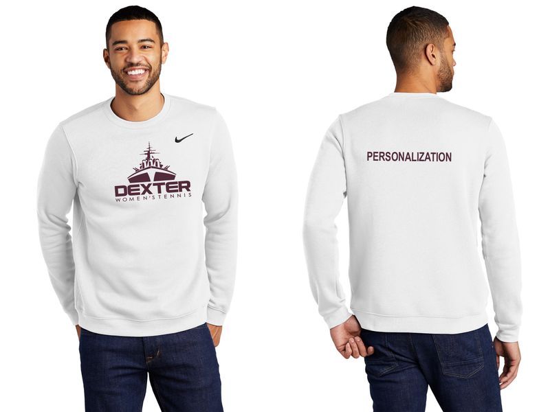 [RECOMMENDED TEAM GEAR] Nike Cotton Crew Neck Sweatshirt - White