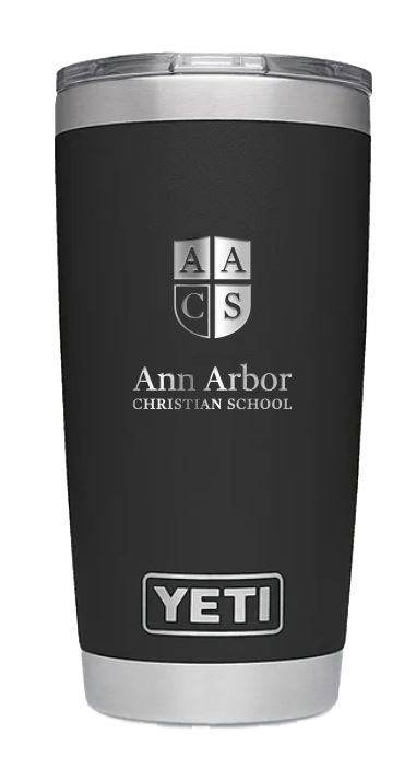 YETI Black Stainless Steel Tumbler - 20 or 30 oz