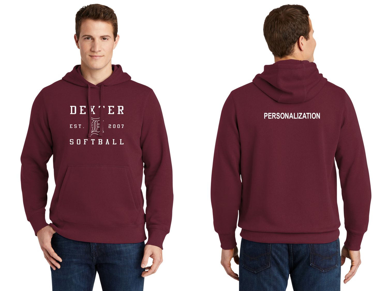 Unisex Cotton Blend Sweatshirt-Maroon/Vintage Heather Grey