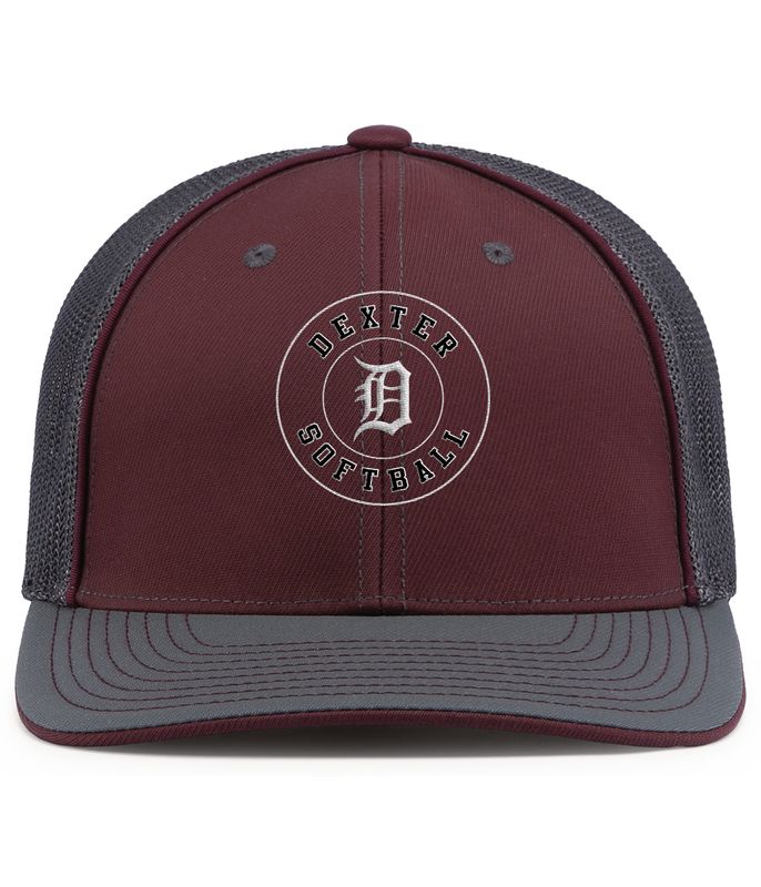 Flexfit Trucker Hat - Maroon/Graphite or Graphite/White