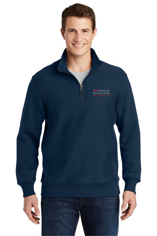 Sport-Tek Super Heavyweight 1/4-Zip Pullover Sweatshirt- Black, True Navy, Graphite Heather
