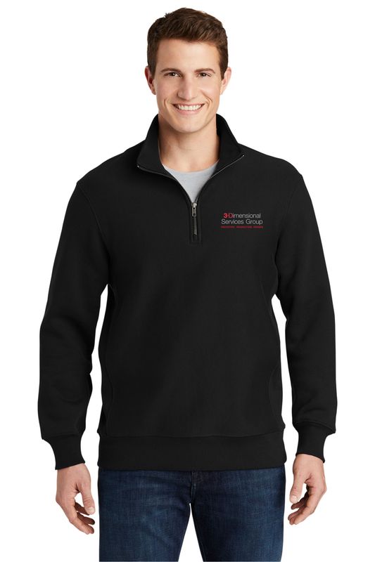 Sport-Tek Super Heavyweight 1/4-Zip Pullover Sweatshirt- Black, True Navy, Graphite Heather