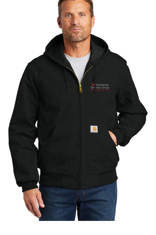 Carhartt Thermal-Lined Duck Active Jac- Black, Dark Navy