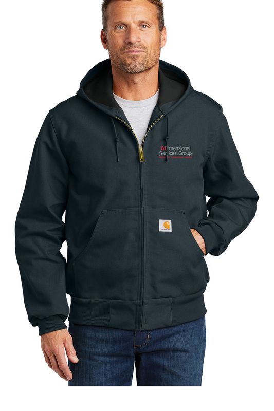 Carhartt Thermal-Lined Duck Active Jac- Black, Dark Navy