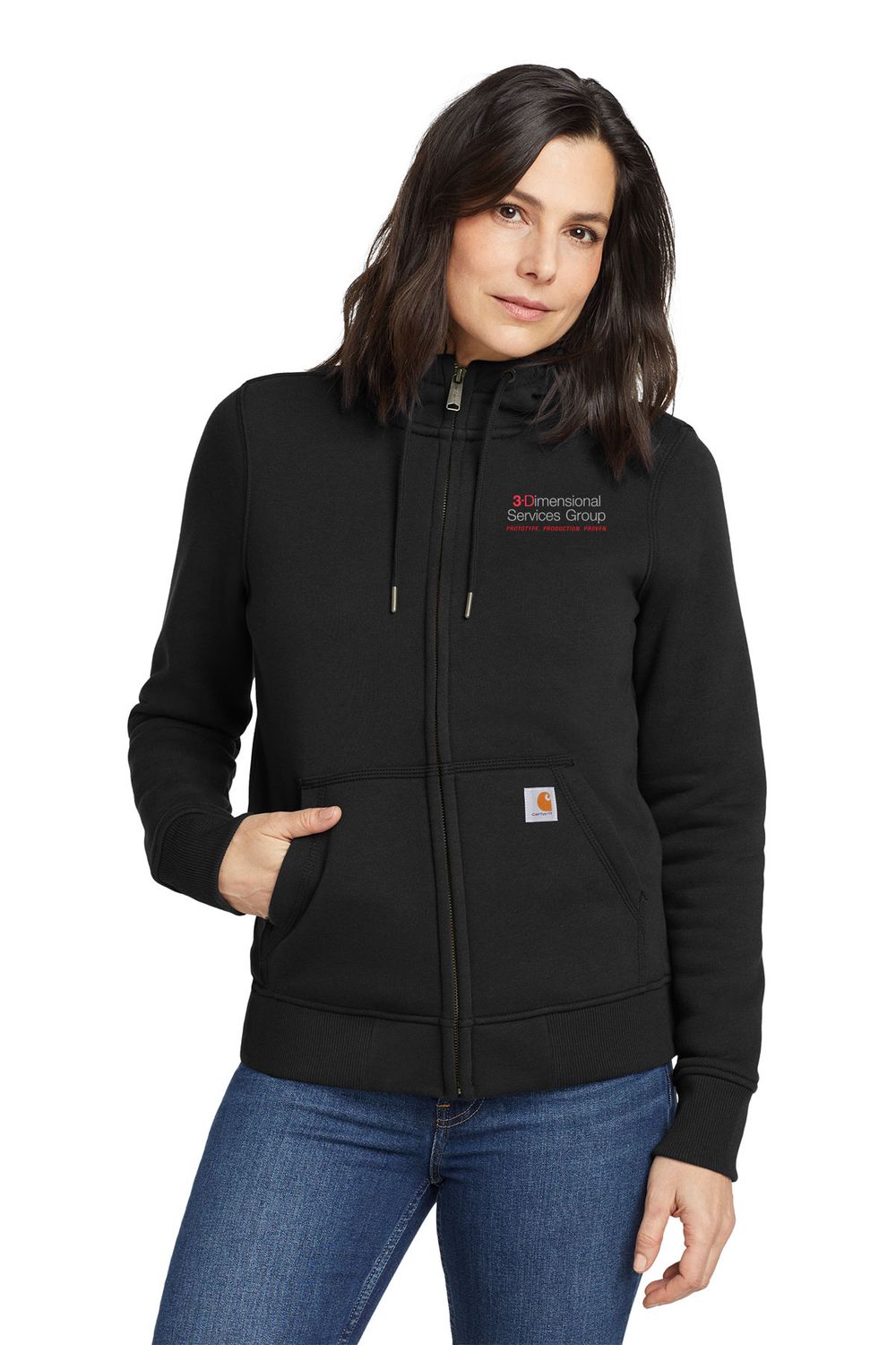 Carhartt Women’s Clarksburg Full-Zip Hoodie- Black, Navy, Carbon Heather