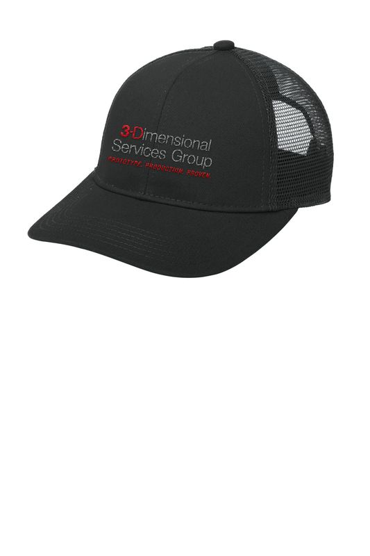 Port Authority Adjustable Mesh Back Cap- Black