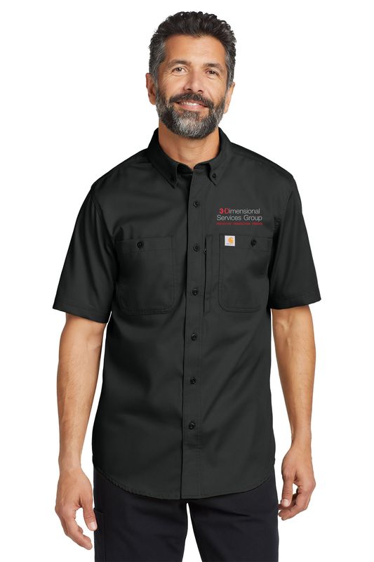 Carhartt Rugged Professional Series Short Sleeve Shirt- Black, Navy