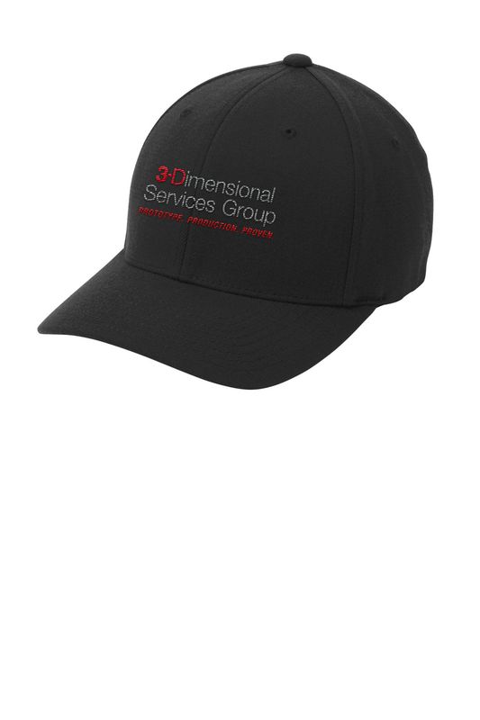 Port Authority Flexfit Wool Blend Cap- Black