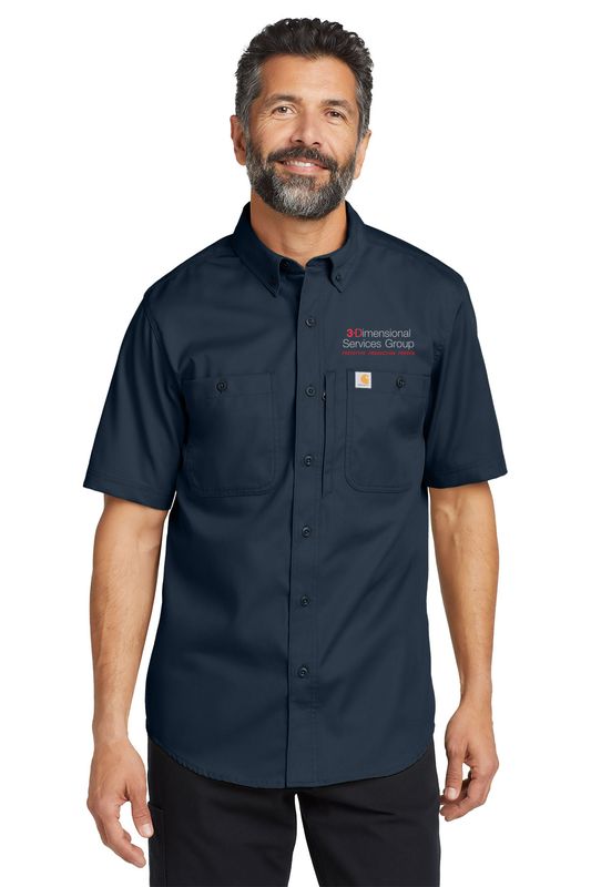 Carhartt Rugged Professional Series Short Sleeve Shirt- Black, Navy