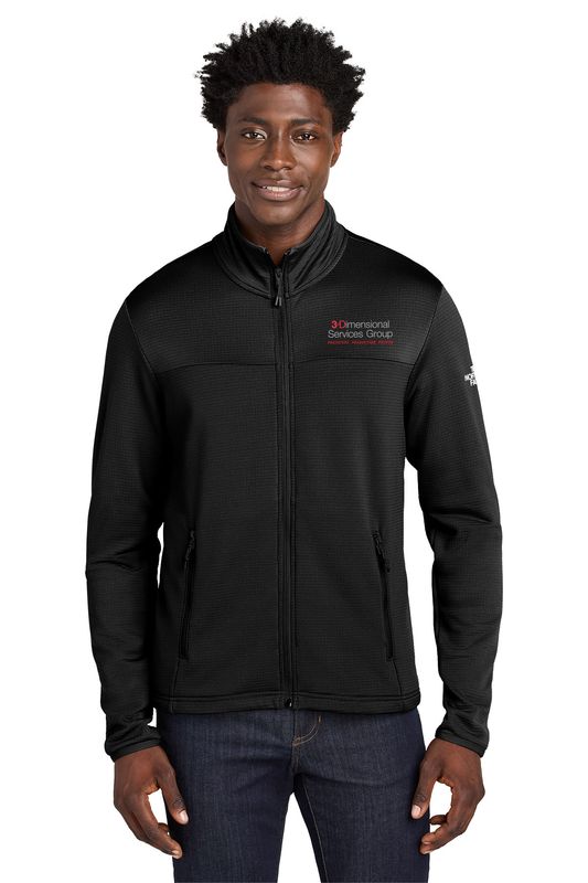 The North Face Aim Full-Zip Fleece Jacket- Black, Smoked Pearl Grey, Shady Blue