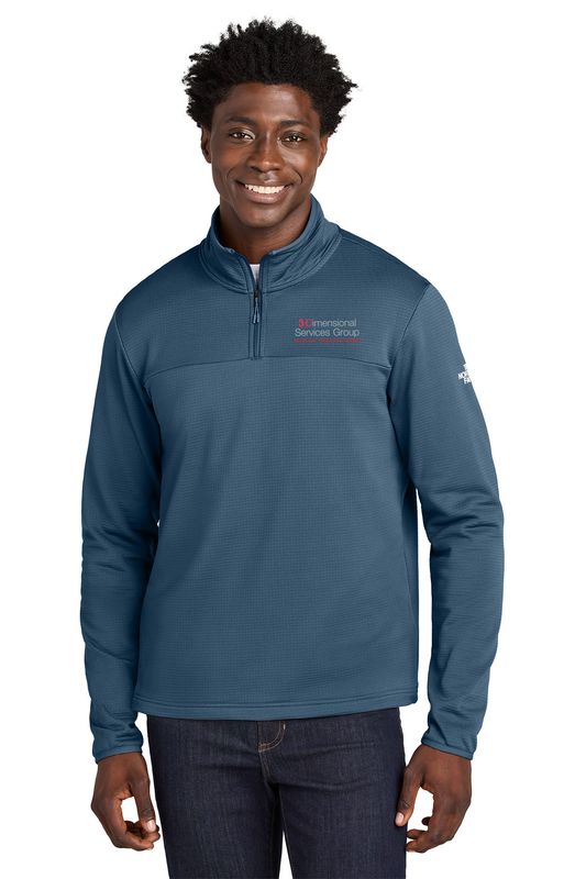 The North Face Aim 1/4-Zip Fleece- Black, Smoked Pearl Grey, Shady Blue