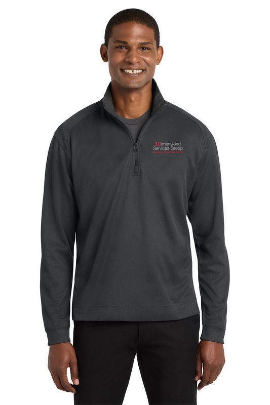 Port Authority Vertical Texture 1/4-Zip Pullover- Black/Iron Grey, Iron Grey/Black, Regatta Blue/Iron Grey, True Navy/Iron Grey