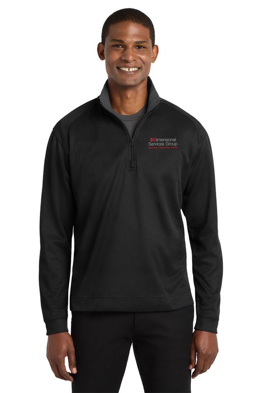 Port Authority Vertical Texture 1/4-Zip Pullover- Black/Iron Grey, Iron Grey/Black, Regatta Blue/Iron Grey, True Navy/Iron Grey