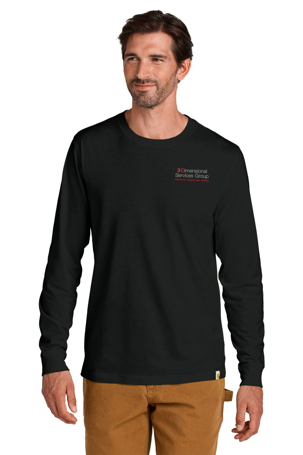 Carhartt Long Sleeve T-Shirt- Black, Carbon Heather, Navy