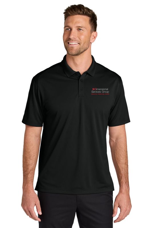 Port Authority Wearever Performance Pique Polo- Black, Blue Navy, Grey