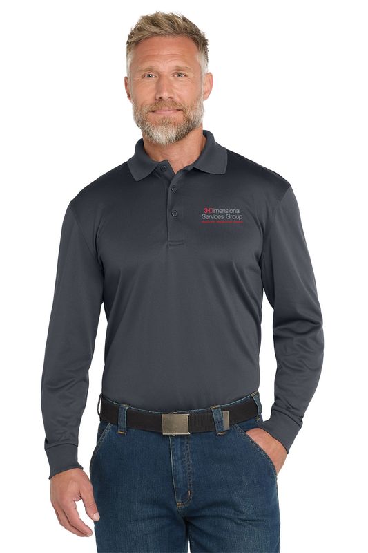 CornerStone Select Snag-Proof Long Sleeve Polo- Black, Charcoal, Dark Navy