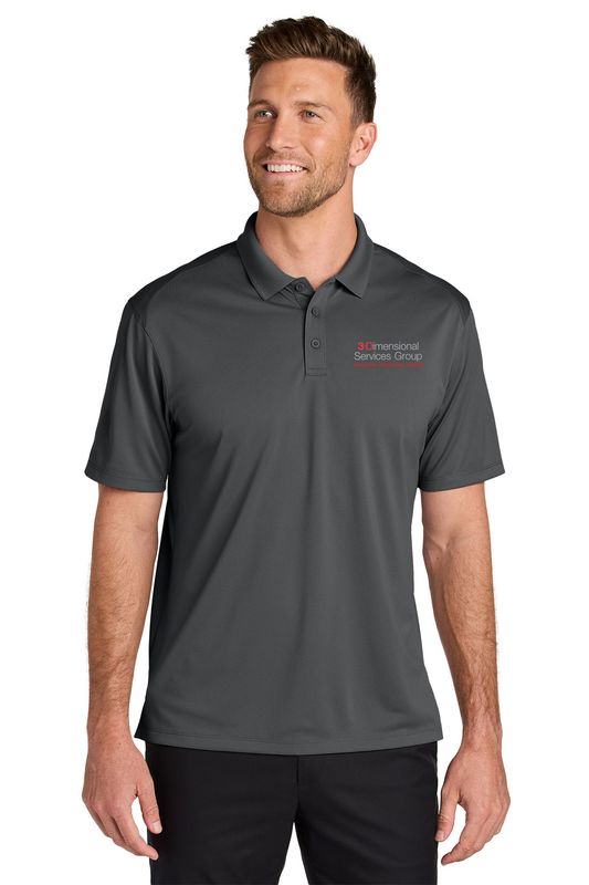 Port Authority Wearever Performance Pique Polo- Black, Blue Navy, Grey