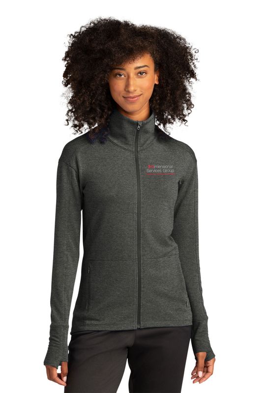 Sport-Tek Women's Sport-Wick Flex Fleece Full-Zip- Black, Dark Grey Heather, Light Grey Heather, Navy