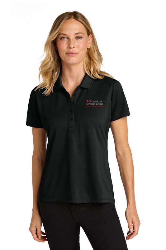 Port Authority Women’s Wearever Performance Pique Polo- Black, Navy, Storm Grey