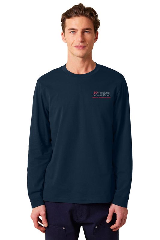 Stanley/Stella Unisex Creator Long Sleeve Tee- Black, Navy