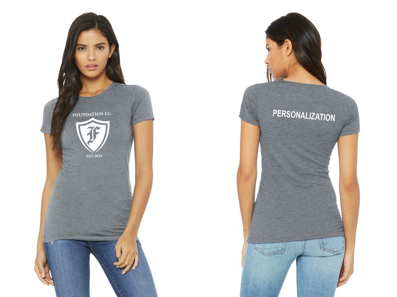 Ladies Bella & Canvas Slim Fit Tee - Maroon, Dark Grey Heather, Athletic Heather