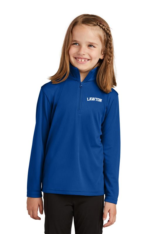 Youth 1/4 Zip Pullover- True Royal