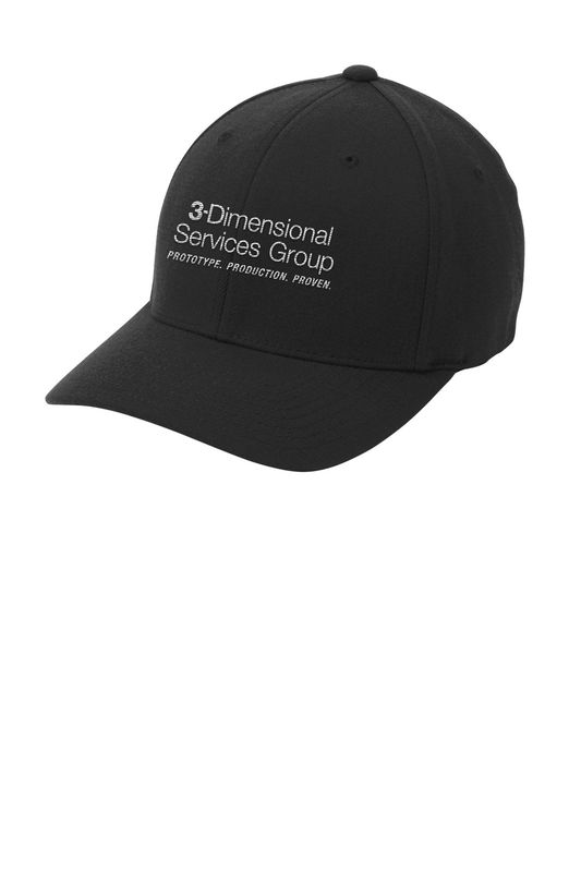 Port Authority Flexfit Wool Blend Cap- Black