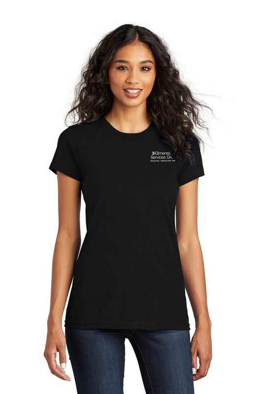 District Women’s Fitted The Concert Tee- Black, Navy, Heathered Charcoal