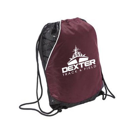 Sport Backsack in Maroon &amp; Black