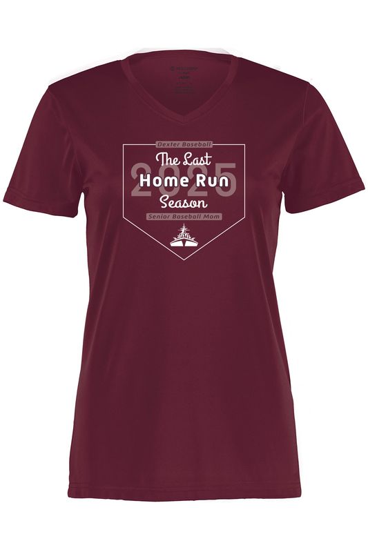 *SENIOR MOM* Women's V-Neck T-shirt - Maroon