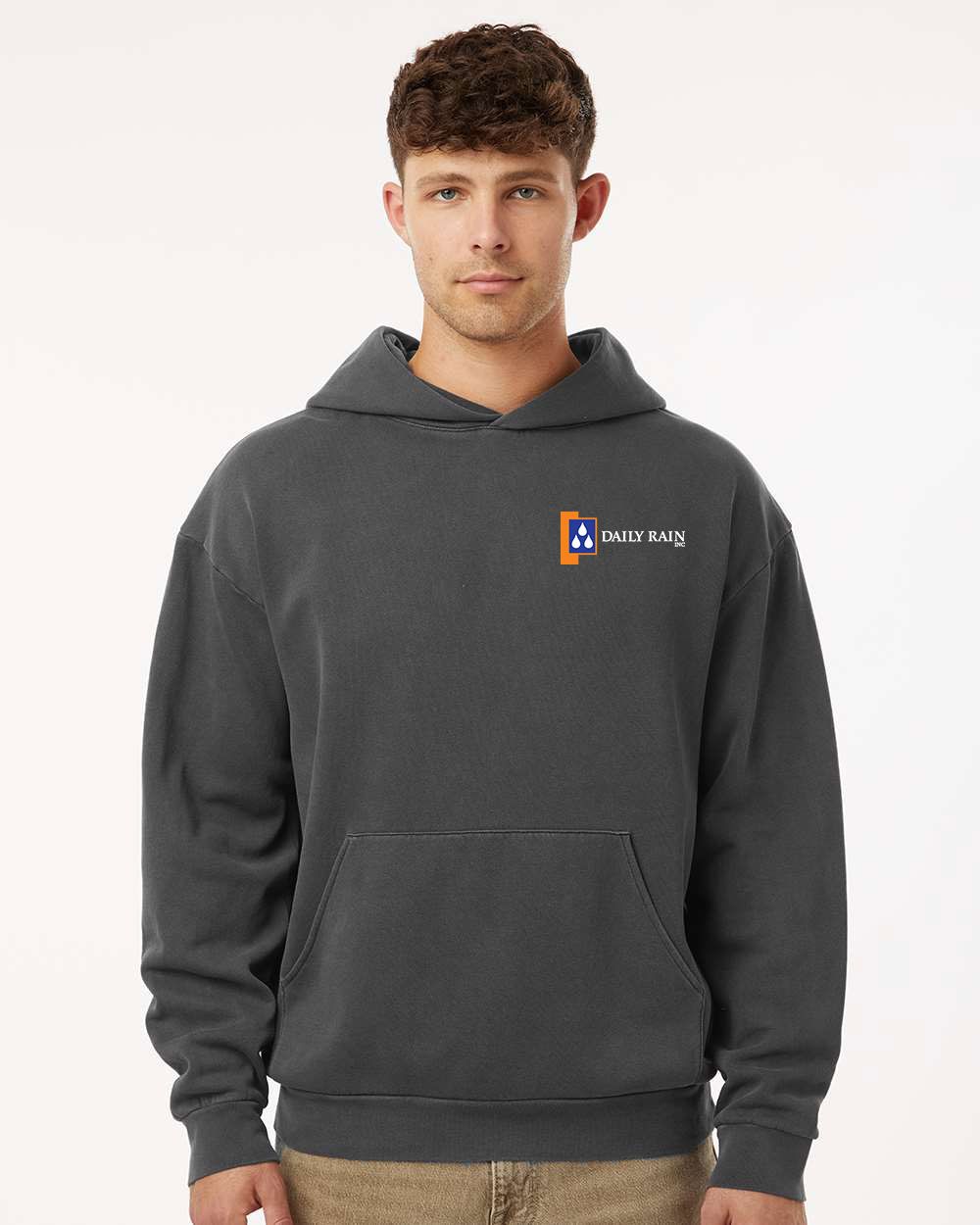 Independent Trading Co. Avenue Hooded Sweatshirt- Pigment Black
