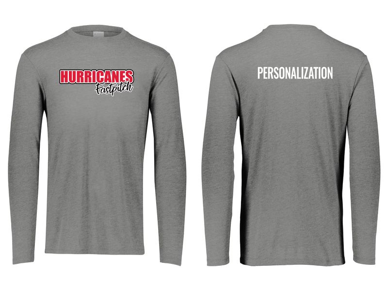 Tri-Blend Long Sleeve Tee- Black, Grey Heather, White