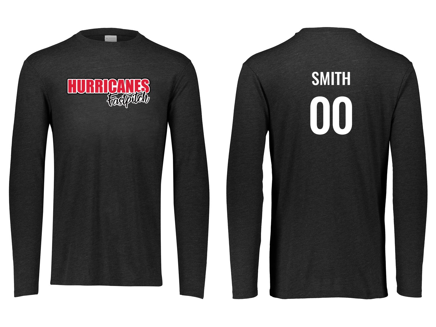 Tri-Blend Long Sleeve Tee- Black, Grey Heather, White