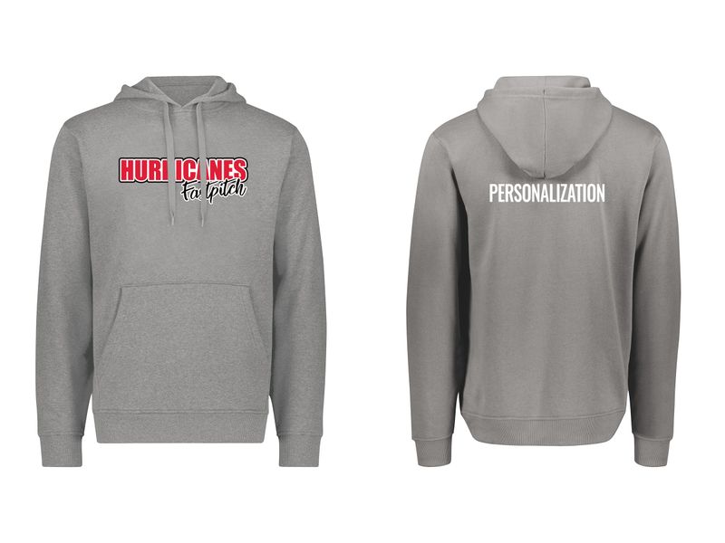 Cotton Fleece Hooded Sweatshirt -Black, Grey, White
