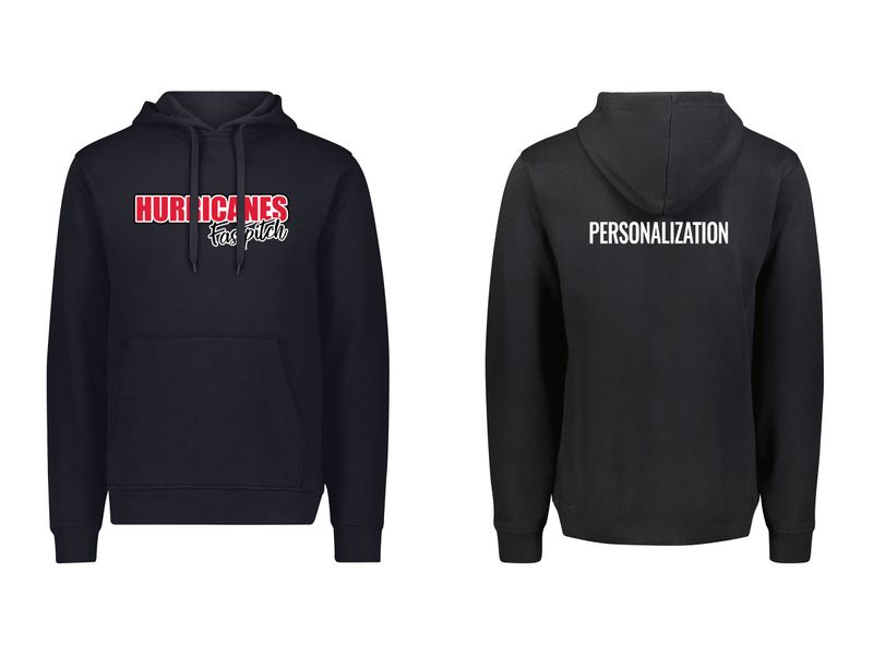 Cotton Fleece Hooded Sweatshirt -Black, Grey, White