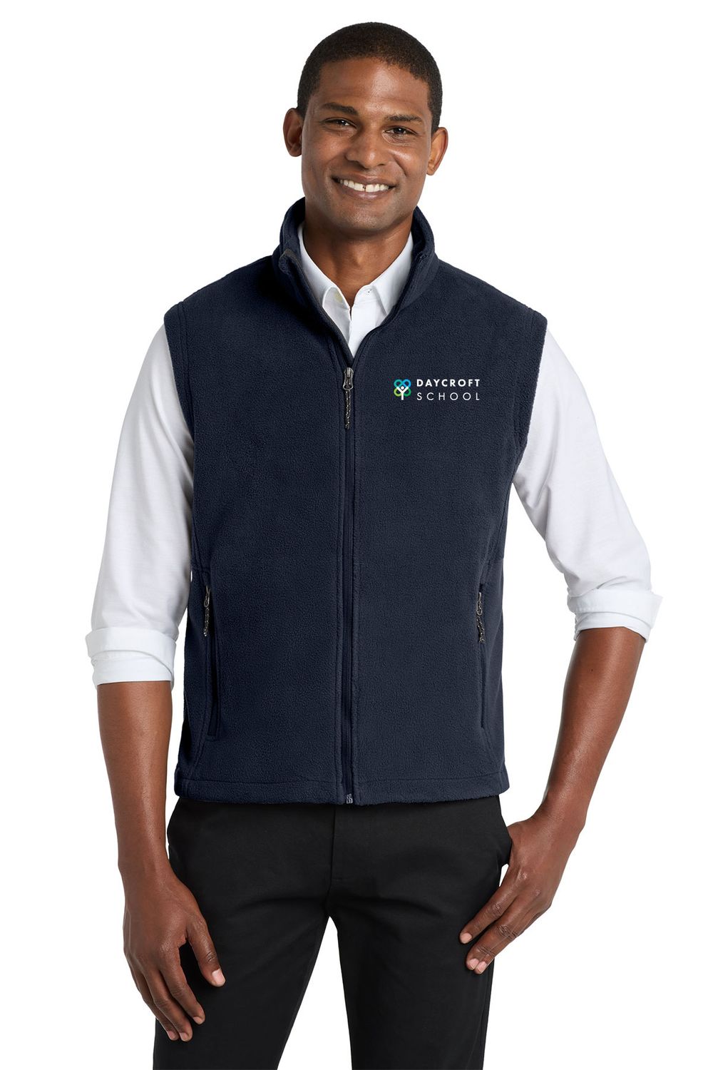 Fleece Vest- Navy, Black Fleece Vest- Navy, Black