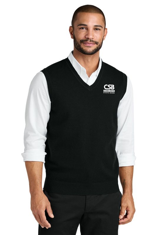 NEW Port Authority Easy Care Sweater Vest- Black