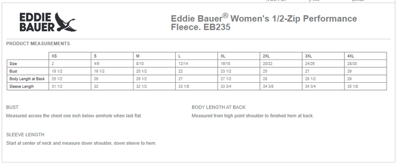 Eddie Bauer Women's 1/2-Zip Performance Fleece- Black